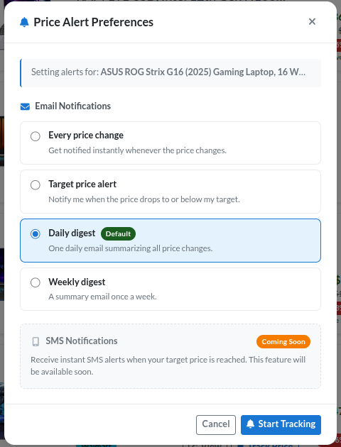 alert tracking